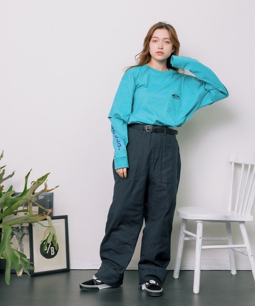 VANS（バンズ）の「VANS/ヴァンズ M VANS Layered L/S tee ロンT オーバーサイズ（Tシャツ/カットソー・メンズ・ホワイト/ブラック/エメラルド・L/M/XL）」の9枚目の写真