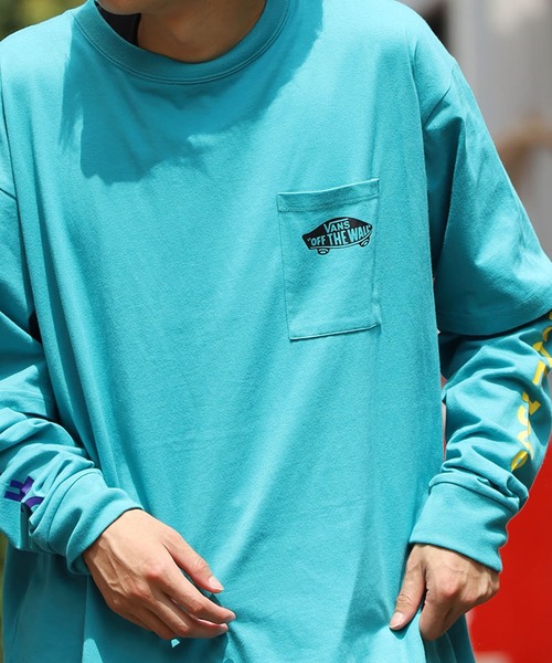 VANS（バンズ）の「VANS/ヴァンズ M VANS Layered L/S tee ロンT オーバーサイズ（Tシャツ/カットソー・メンズ・ホワイト/ブラック/エメラルド・L/M/XL）」の18枚目の写真
