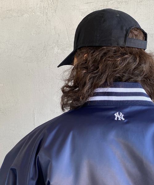 MLB（メジャーリーグベースボール）の「【Begin 12月号掲載】[FANATICS/ファナティクス] 別注NYロゴベースボールスタジャン（スタジャン・メンズ・ネイビー・S/M/L/XL）」の10枚目の写真