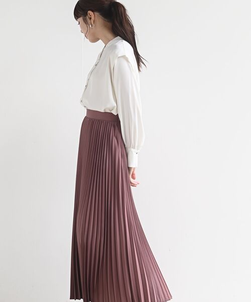 rps（アールピーエス）の「ダブルボタンウイングスリーブブラウス（シャツ/ブラウス・レディース・オフホワイト/イエロー系その他/ブラック/ダークグリーン・M/フリー）」の16枚目の写真