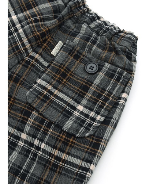 Ocean&Ground（オーシャン&グラウンド）の「チェックテーパードタックパンツ（80～140cm）（その他パンツ・キッズ・グレー/キャメル・90/100/110/120/130/95/140）」の5枚目の写真
