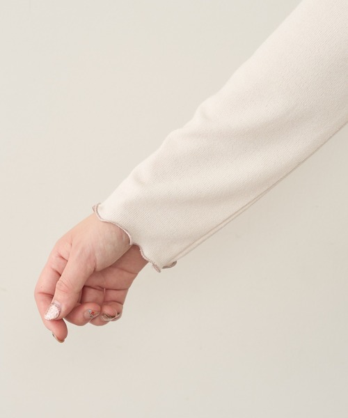 natural couture（ナチュラルクチュール）の「ほんのりラメメローカットタートル（Tシャツ/カットソー・レディース・ベージュ/ピンク/ブラック/オフホワイト・FREE）」の11枚目の写真