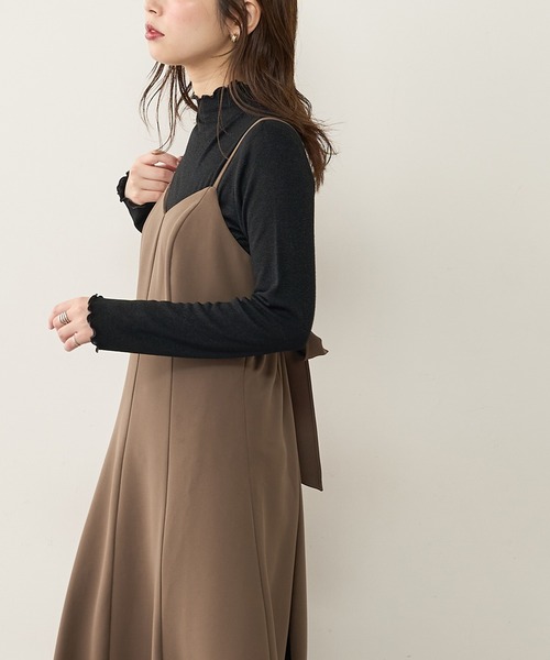 natural couture（ナチュラルクチュール）の「ほんのりラメメローカットタートル（Tシャツ/カットソー・レディース・ベージュ/ピンク/ブラック/オフホワイト・FREE）」の16枚目の写真