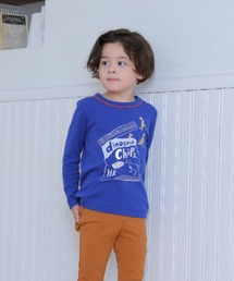 HAKKA KIDS（ハッカキッズ）の「恐竜チップスプリント長袖Tシャツ（Tシャツ/カットソー・キッズ）」