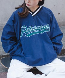 WEGO | WEGO/ラインリブナイロンプルオーバー(スウェット)