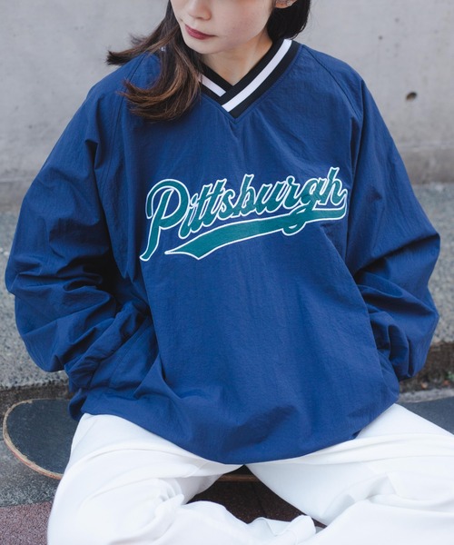 WEGO(ウィゴー)の「WEGO/ラインリブナイロンプルオーバー(スウェット・メンズ・グリーン/ブラック/グリーン系その他/ブラック系その他/ネイビー・MEDIUM/LARGE)」の5枚目の写真