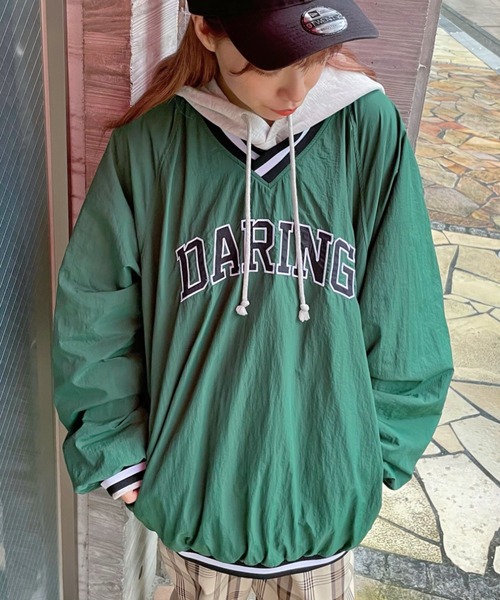 WEGO(ウィゴー)の「WEGO/ラインリブナイロンプルオーバー(スウェット・メンズ・グリーン/ブラック/グリーン系その他/ブラック系その他/ネイビー・MEDIUM/LARGE)」の19枚目の写真