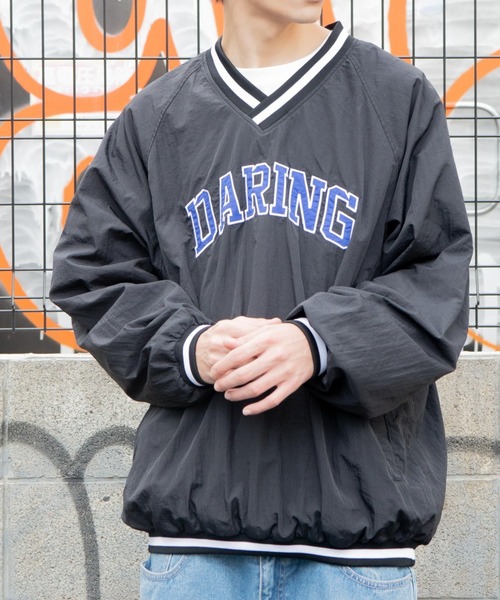 WEGO(ウィゴー)の「WEGO/ラインリブナイロンプルオーバー(スウェット・メンズ・グリーン/ブラック/グリーン系その他/ブラック系その他/ネイビー・MEDIUM/LARGE)」の10枚目の写真