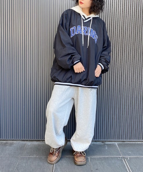 WEGO(ウィゴー)の「WEGO/ラインリブナイロンプルオーバー(スウェット・メンズ・グリーン/ブラック/グリーン系その他/ブラック系その他/ネイビー・MEDIUM/LARGE)」の7枚目の写真