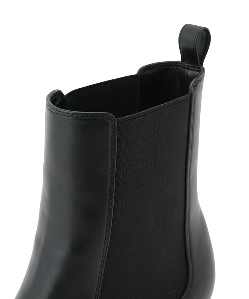 ADAM ET ROPE'（アダムエロペ）の「ミドル丈サイドゴア ブーツ（ブーツ・レディース・ブラック/オフホワイト・23.0cm/23.5cm/24.0cm/24.5cm）」の7枚目の写真