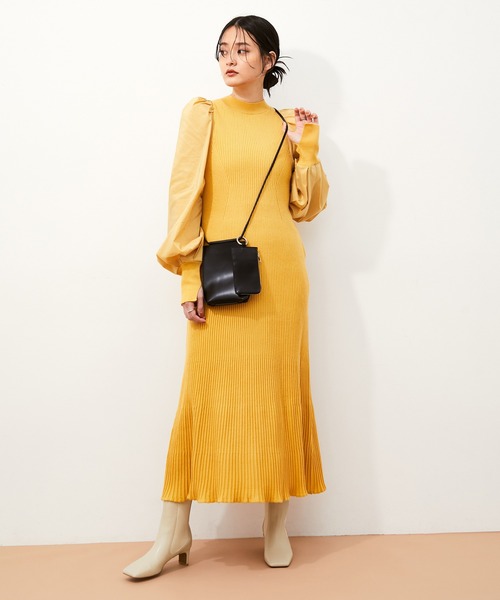 ADAM ET ROPE'（アダムエロペ）の「ミドル丈サイドゴア ブーツ（ブーツ・レディース・ブラック/オフホワイト・23.0cm/23.5cm/24.0cm/24.5cm）」の11枚目の写真