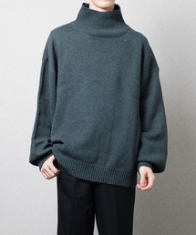 B.I.D.（ビーアイディー）の「《Bling Leads》5ゲージ　オーバーサイズハイネックニット（ニット/セーター）」