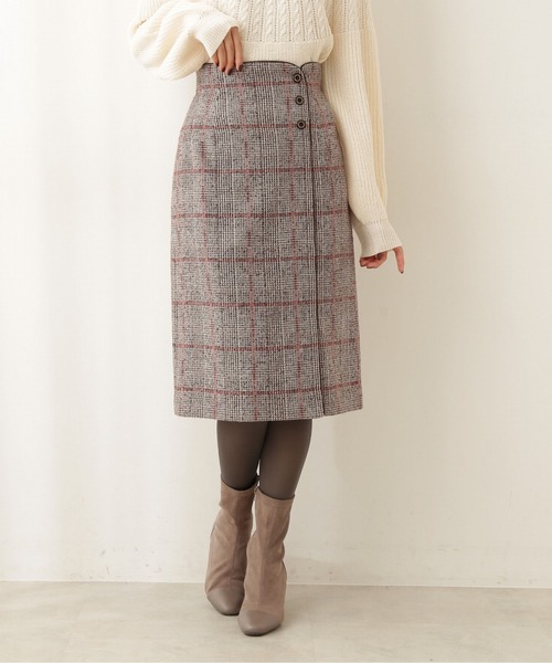 PROPORTION BODY DRESSING(プロポーションボディドレッシング)の「ループチェックツイードタイトスカート / 1211220006(スカート・レディース・ブラウン/ベージュ系その他・MEDIUM/SMALL)」の14枚目の写真