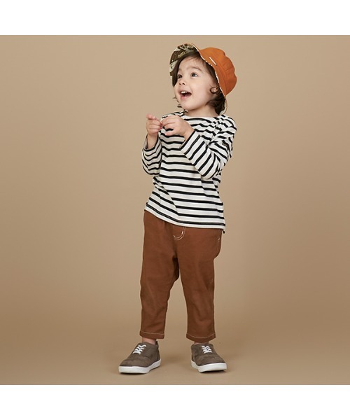 petit main（プティマイン）の「ペインターパンツ「ストレッチパンツ」（その他パンツ・キッズ・ネイビー/カーキ/キャメル・80ｃｍ/90cm/110cm/100cm/120cm/130cm）」の3枚目の写真