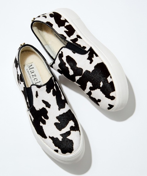 Mazell(マゼル)の「Mazell / 厚底ライトスリッポンハラコ(スリッポン・レディース・ゼブラ/その他6・35/36/37/38/39)」の2枚目の写真