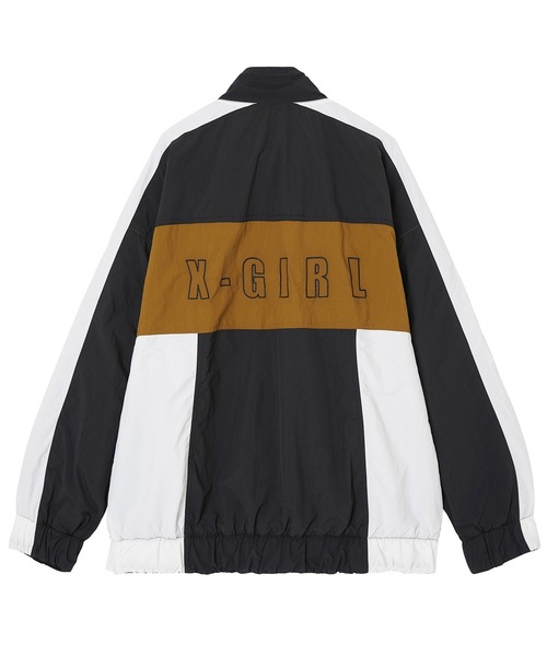 X-girl（エックスガール）の「REVERSIBLE JERSEY JACKET（ナイロンジャケット・レディース・ブラック/ベージュ/グリーン・S/M）」の7枚目の写真