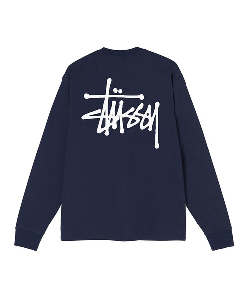 STUSSY（ステューシー）の「Basic Stussy Ls Tee（Tシャツ/カットソー・メンズ・ホワイト/ネイビー/ブラック/イエロー系その他/ブルー系その他・LARGE/SMALL/X-LARGE/MEDIUM）」の3枚目の写真