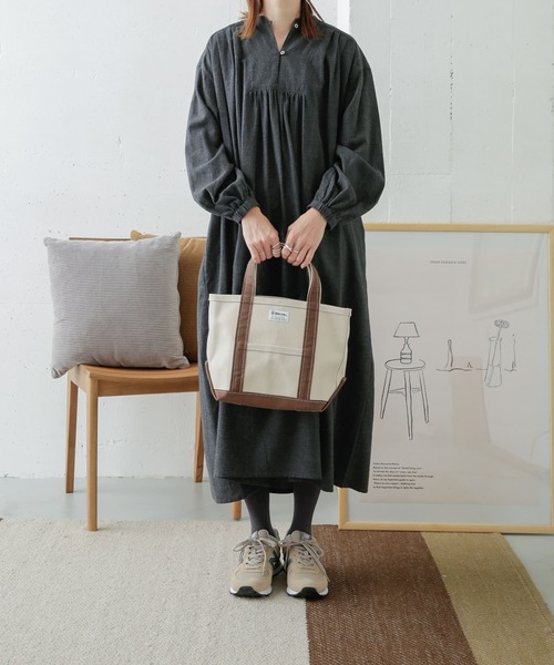 セール】コットン微起毛ギャザーワンピース（ワンピース）｜URBAN