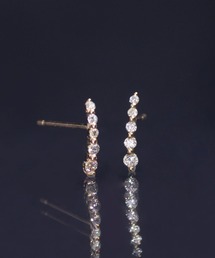 anq.（アンク）の「「anq.」K10・ダイヤモンド グラデーションピアス（ピアス（両耳用））」