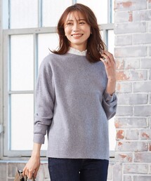 【洗える】CASHMERE BLENDⅡ  ボトルネック ニット