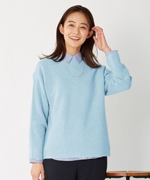 【洗える】CASHMERE BLENDⅡ ボトルネック ニット
