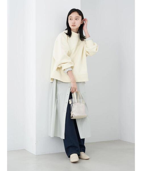 セール】裏起毛モックネックプルオーバー*（スウェット）｜earth