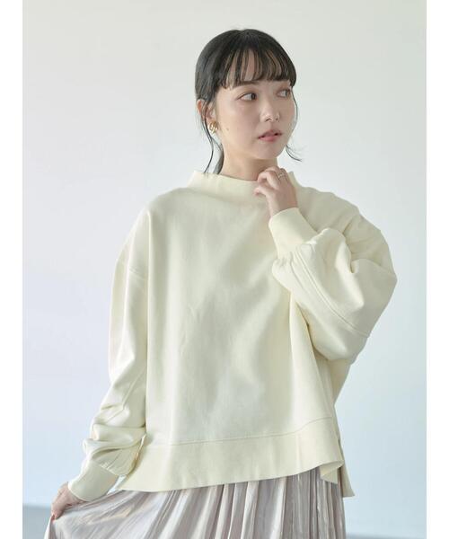 セール】裏起毛モックネックプルオーバー*（スウェット）｜earth