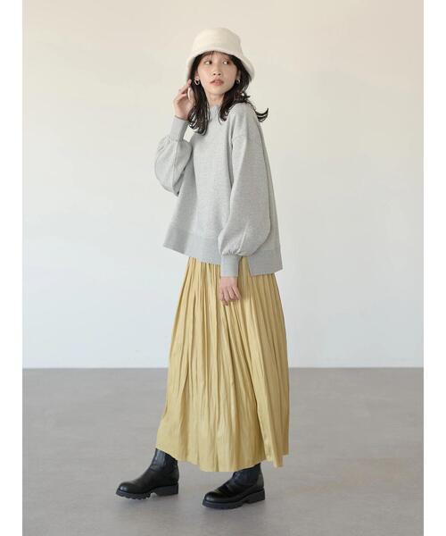 セール】裏起毛モックネックプルオーバー*（スウェット）｜earth