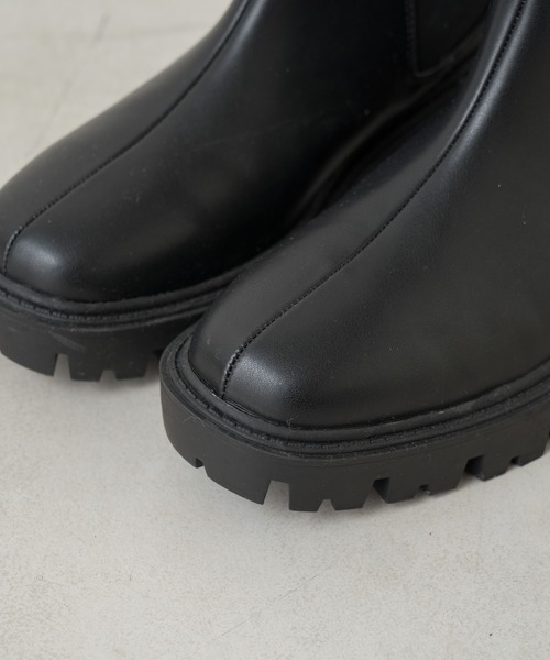 Kastane（カスタネ）の「厚底ミドルブーツ（ブーツ・レディース・ブラウン/ブラック・37/39/38）」の9枚目の写真