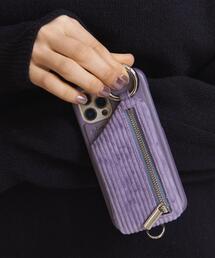 ajew（エジュー）の「【別注】＜AJEW＞CADENAS コーデュロイ ジップ ストラップ iPhone12/12Proケース Ψ（スマホケース/カバー・レディース）」