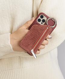 ajew（エジュー）の「【別注】＜AJEW＞CADENAS コーデュロイ ジップ ストラップ iPhone12/12Proケース Ψ（スマホケース/カバー・レディース）」