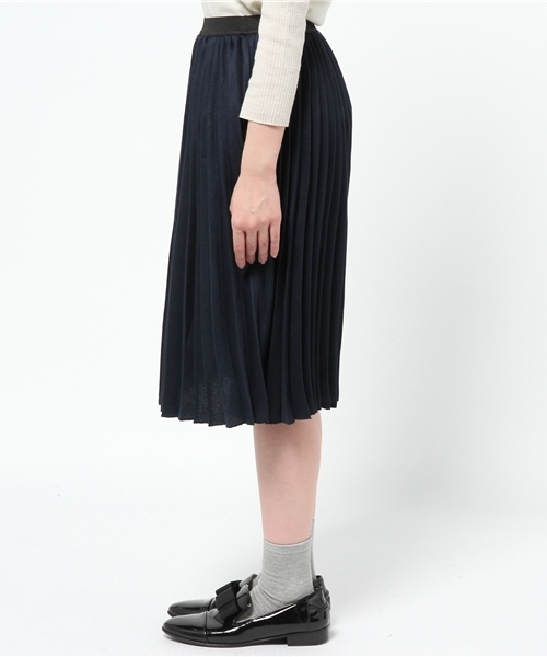 CIAOPANIC（チャオパニック）の「【Ciaopanic】スエードプリーツSK（スカート・レディース・グリーン/ネイビー・FREE）」の4枚目の写真