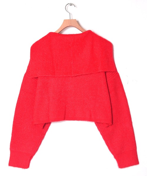 Alley by w closet(アリーバイダブルクローゼット)の「【Alley】セーラーカラーカーディガン(カーディガン/ボレロ・レディース・レッド/ブルー/オートミール・FREE)」の6枚目の写真