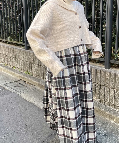 Alley by w closet(アリーバイダブルクローゼット)の「【Alley】セーラーカラーカーディガン(カーディガン/ボレロ・レディース・レッド/ブルー/オートミール・FREE)」の16枚目の写真