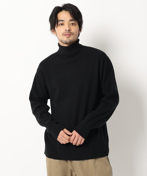 BASECONTROL(ベースコントロール)の「◆レーヨンブレンド ミラノリブ タートルネックニット(ニット/セーター・メンズ・ダークグレー/ブラック/キャメル/アイボリー・04/02/03)」の3枚目の写真