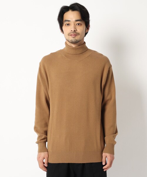 BASECONTROL(ベースコントロール)の「◆レーヨンブレンド ミラノリブ タートルネックニット(ニット/セーター・メンズ・ダークグレー/ブラック/キャメル/アイボリー・04/02/03)」の5枚目の写真