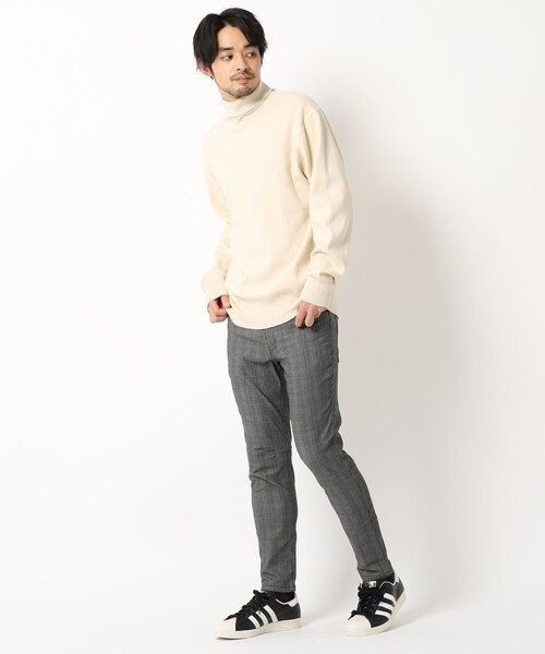 BASECONTROL(ベースコントロール)の「◆レーヨンブレンド ミラノリブ タートルネックニット(ニット/セーター・メンズ・ダークグレー/ブラック/キャメル/アイボリー・04/02/03)」の14枚目の写真