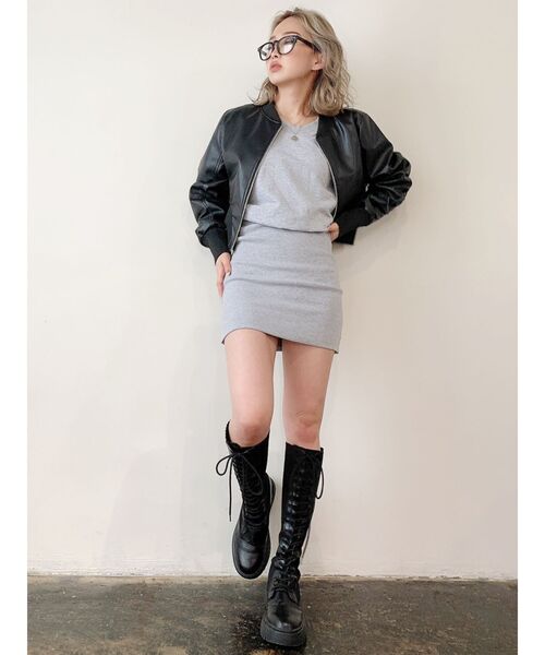 GYDA（ジェイダ）の「ニットドッキングインソールワークブーツ（その他シューズ・レディース・ブラック・SMALL/MEDIUM/LARGE）」の12枚目の写真