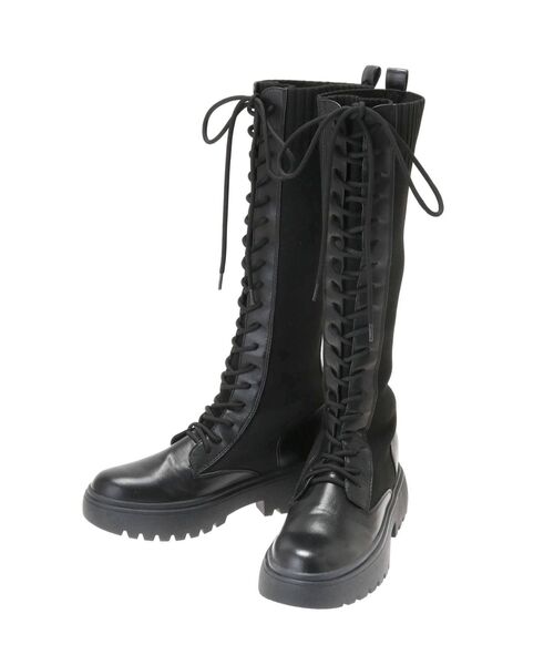 GYDA（ジェイダ）の「ニットドッキングインソールワークブーツ（その他シューズ・レディース・ブラック・SMALL/MEDIUM/LARGE）」の20枚目の写真