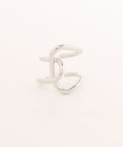 apres jour mignon(アプレジュールミニョン)の「【apresjour mignon×ARIAZ】ライン変形リング(リング・レディース・シルバー/ゴールド・ONESIZE)」の4枚目の写真