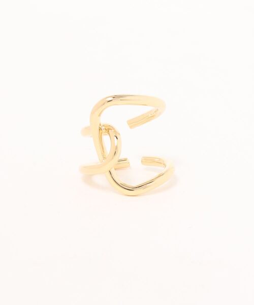 apres jour mignon(アプレジュールミニョン)の「【apresjour mignon×ARIAZ】ライン変形リング(リング・レディース・シルバー/ゴールド・ONESIZE)」の3枚目の写真