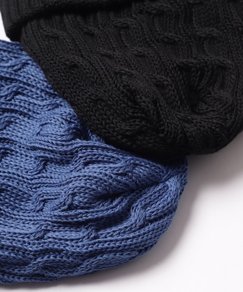 STORAMA(ストラマ)の「【SAMVA】Summer Knit Cap(ニットキャップ/ビーニー・レディース・ブラック/ブルー・FREE)」の4枚目の写真