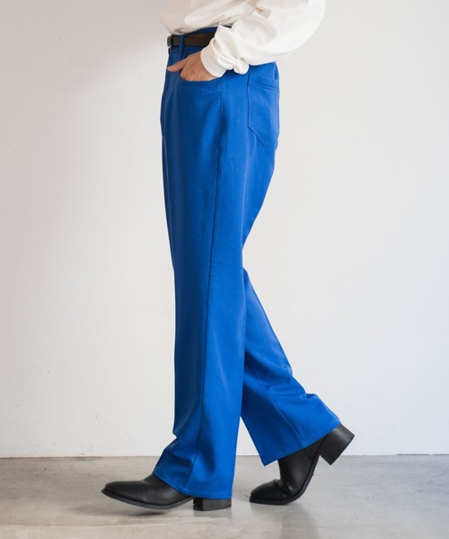 WEGO（ウィゴー）の「WEGO/セミフレアスラックス（スラックス・メンズ・ライトグレー/ロイヤルブルー/アイボリー/グリーン/ブラック/レッド/グレー・LARGE/SMALL/MEDIUM）」の6枚目の写真