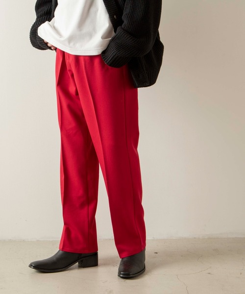 WEGO（ウィゴー）の「WEGO/セミフレアスラックス（スラックス・メンズ・ライトグレー/ロイヤルブルー/アイボリー/グリーン/ブラック/レッド/グレー・LARGE/SMALL/MEDIUM）」の21枚目の写真