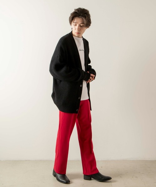 WEGO（ウィゴー）の「WEGO/セミフレアスラックス（スラックス・メンズ・ライトグレー/ロイヤルブルー/アイボリー/グリーン/ブラック/レッド/グレー・LARGE/SMALL/MEDIUM）」の19枚目の写真