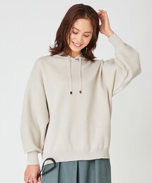 【洗える】マシュマロニット パーカー