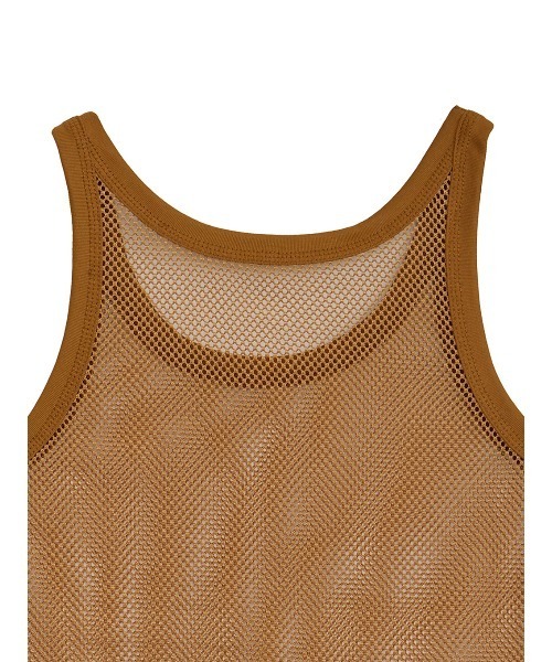 Ameri(アメリ)の「MESH MINIMAL TANK TOP(タンクトップ・レディース・ホワイト/ブラック/ブラウン/ブルー・FREE)」の11枚目の写真