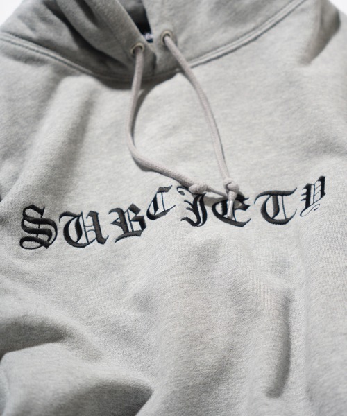Subciety(サブサエティ)の「EMBROIDERY PARKA(パーカー・メンズ・グレー/ブラック/ブラック×ブラック/ホワイト・LARGE/X-LARGE/MEDIUM/XX-LARGE/SMALL)」の6枚目の写真