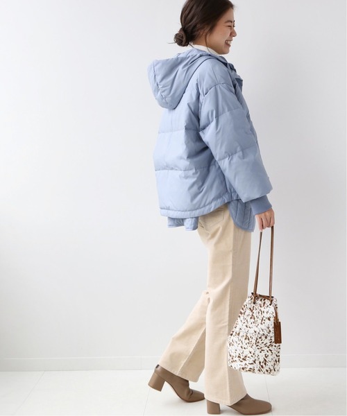 JOURNAL STANDARD relume（ジャーナルスタンダード　レリューム）の「【ALLIED】2WAYレイヤードダウン◆（ダウンジャケット/コート・レディース・ブラック/アイボリー/ブルー系その他・36/38）」の4枚目の写真