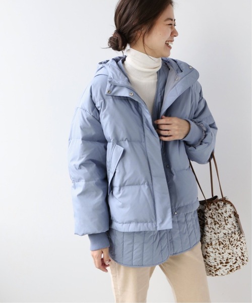 JOURNAL STANDARD relume（ジャーナルスタンダード　レリューム）の「【ALLIED】2WAYレイヤードダウン◆（ダウンジャケット/コート・レディース・ブラック/アイボリー/ブルー系その他・36/38）」の5枚目の写真